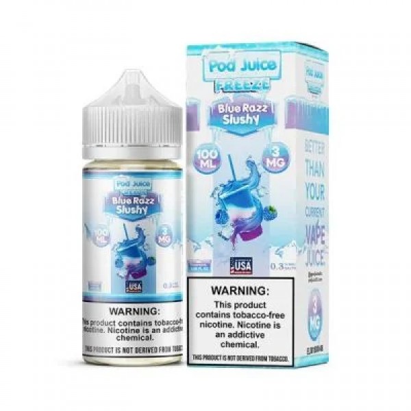 Pod Juice Blue Razz Slushy Freeze