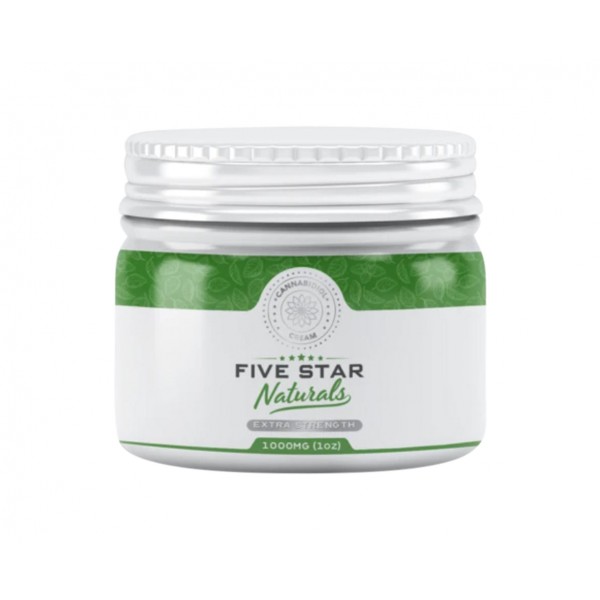 Five Star Naturals, Extra Strength CBD Cream, 1000mg