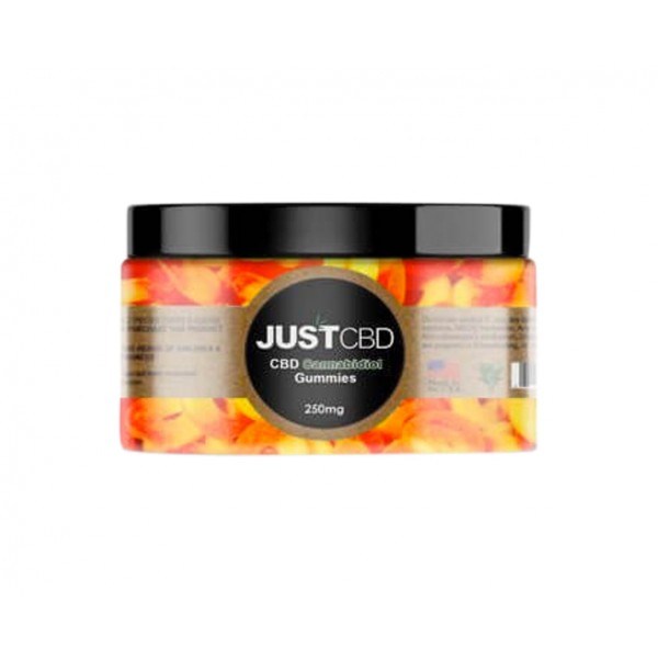 Just CBD, Gummies Peach Rings, 250mg