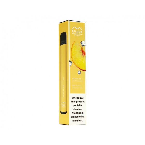 PUFF BAR PLUS PEACH ICE DISPOSABLE POD SYSTEM