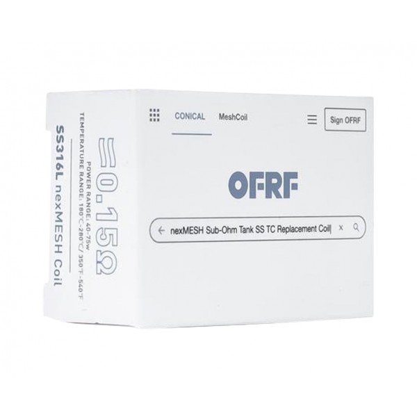 OFRF NexMesh Conical Replacement Coil, 2 pack