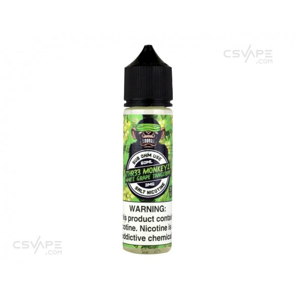 Thr33 Monkeyz sub ohm salts White Grape Tangerine